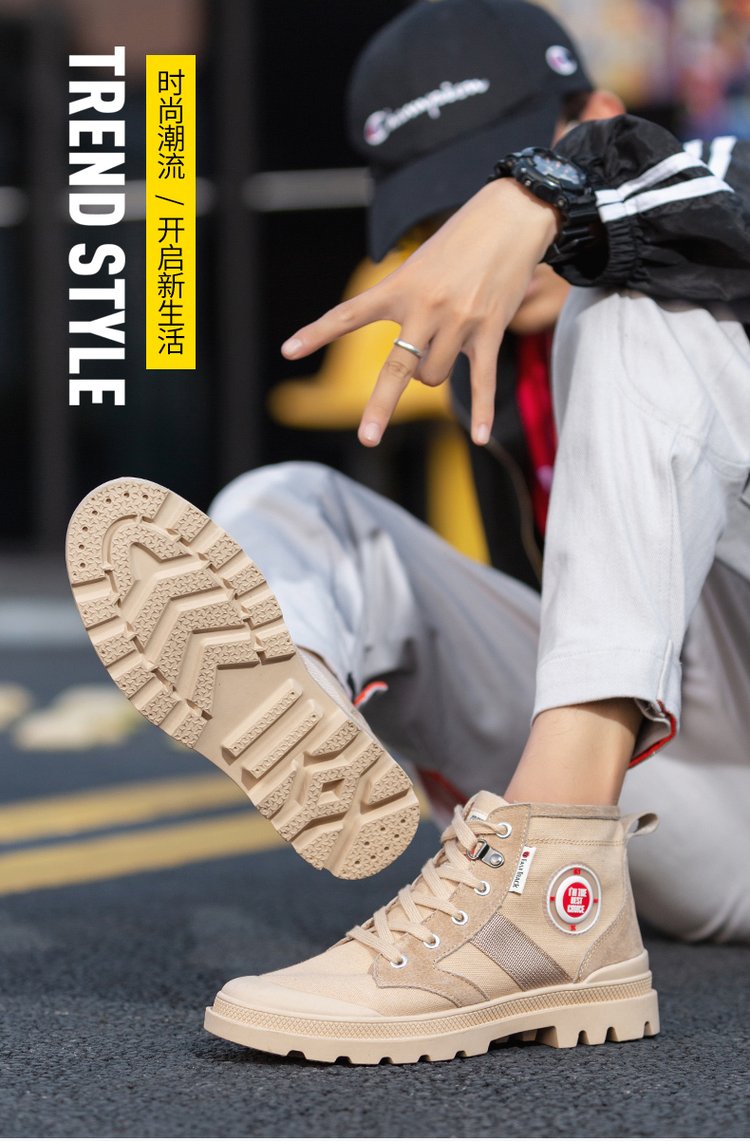 2020新款男大码马丁靴高帮男鞋战狼工装鞋lb