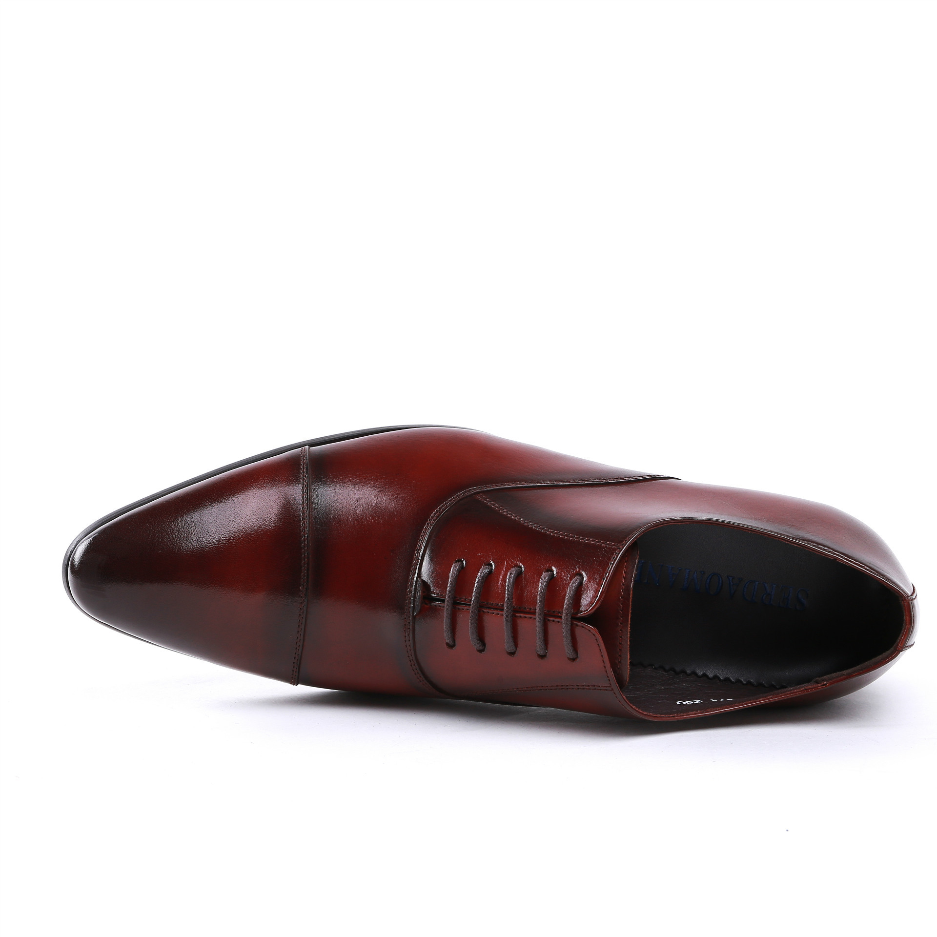 2020潮流男鞋商务正装皮鞋男大块牛皮打造日常上班穿纯皮婚鞋